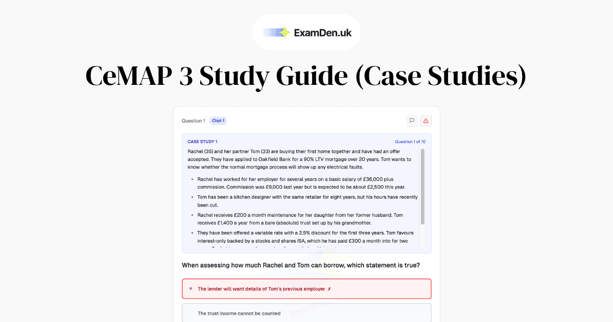 CeMAP 3 Case Study Guide: How to Pass ASEW and ASSC